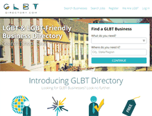 Tablet Screenshot of glbtdirectory.com